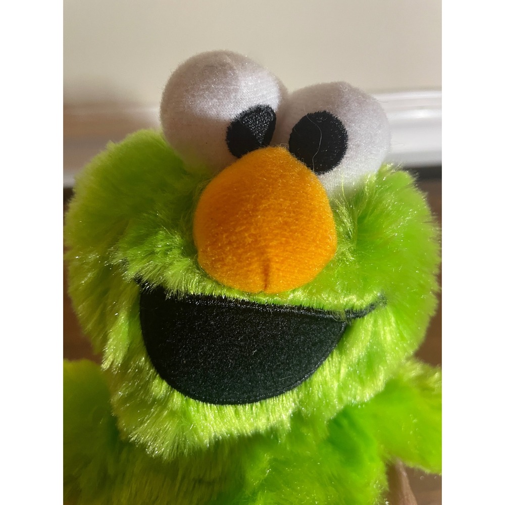 Sesame Street Toy Factory Neon Green Elmo Cookie Monster Style Plush 11" 401X020 - Picture 11 of 11